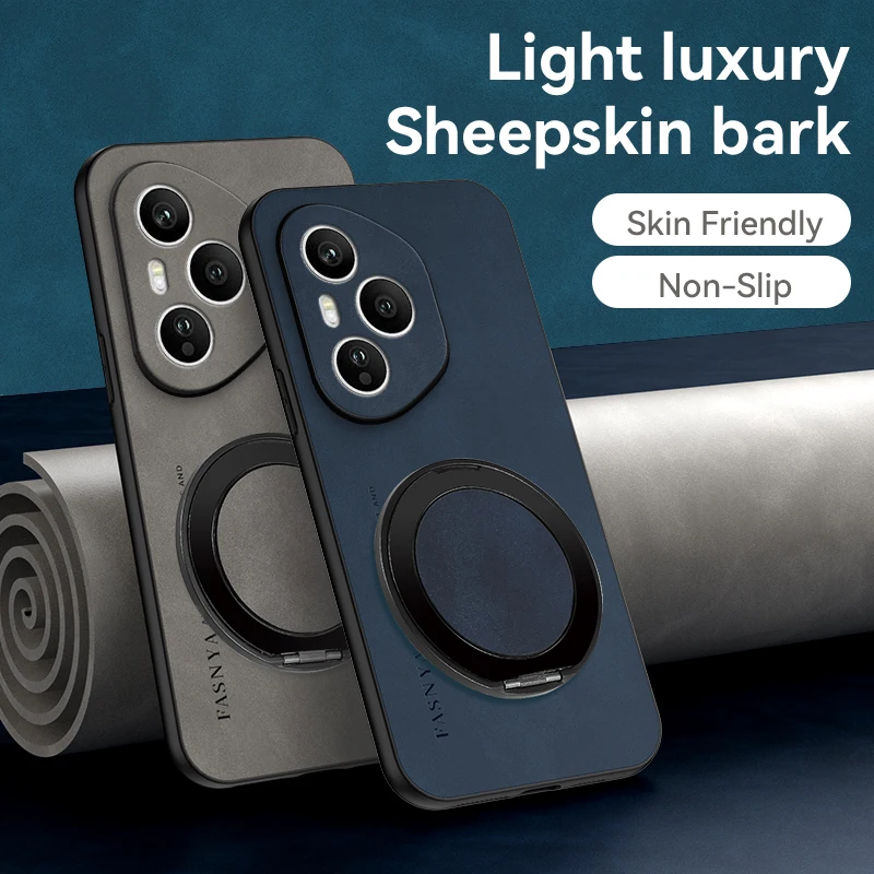 360 °   حافظة لهاتف هواوي هونور 400 سمارت 300 الترا 200 لايت 100 90 80 70 برو غطاء خلفي من جلد الغنم