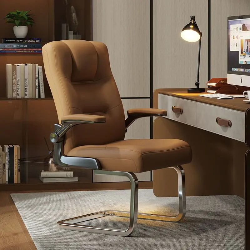 AOLIVIYA Gaming Chair Gamer Computer Chair Office Desk Chair Rotatable Bow Fixed Legs Steel Boss Comfortable Study Seat