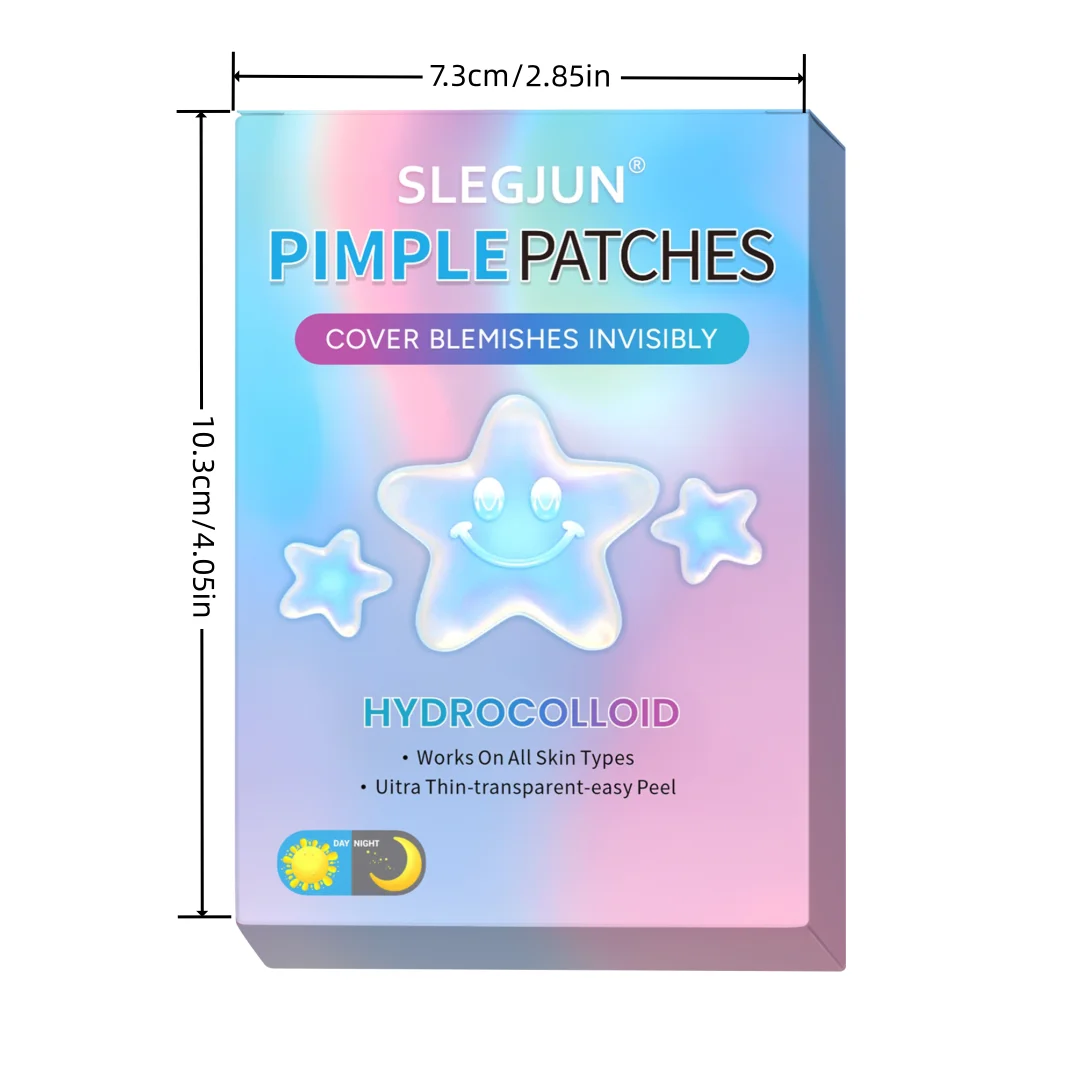 240 قطعة من ملصقات حب الشباب على شكل نجمة خفيفة وغير مزعجة لتغطية حب الشباب والعيوب، وملصقات حب الشباب على شكل نجمة تغطي بشرة الوجه