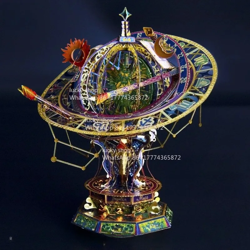 Constellation Twelve Star Palace 3D Metal Assembly Art Ornament Home Decoration