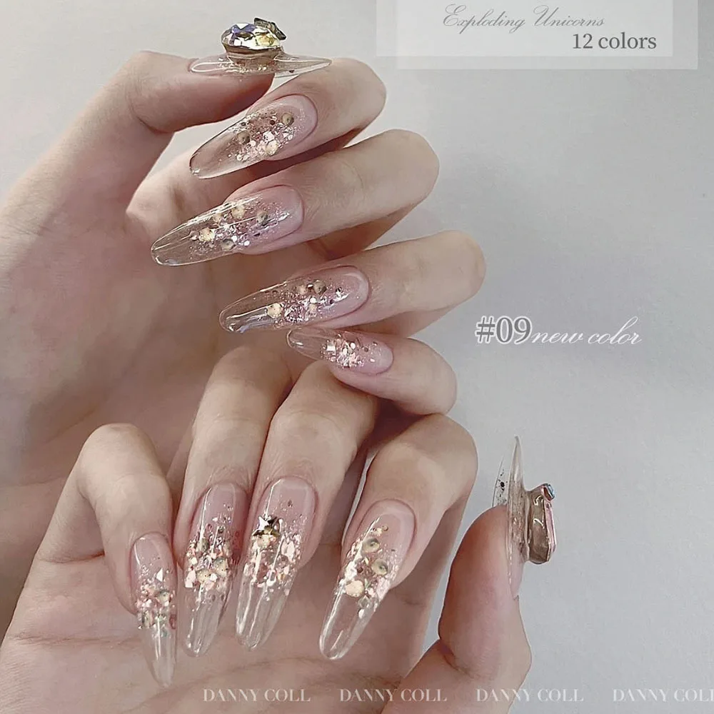 12 stks/set Glitter Sequnis Gel Nagellak Kit Fonkelende Reflecterende Nieuwe Kleur Losweken UV LED Vernis Glanzend Schilderen Gel Nail Art