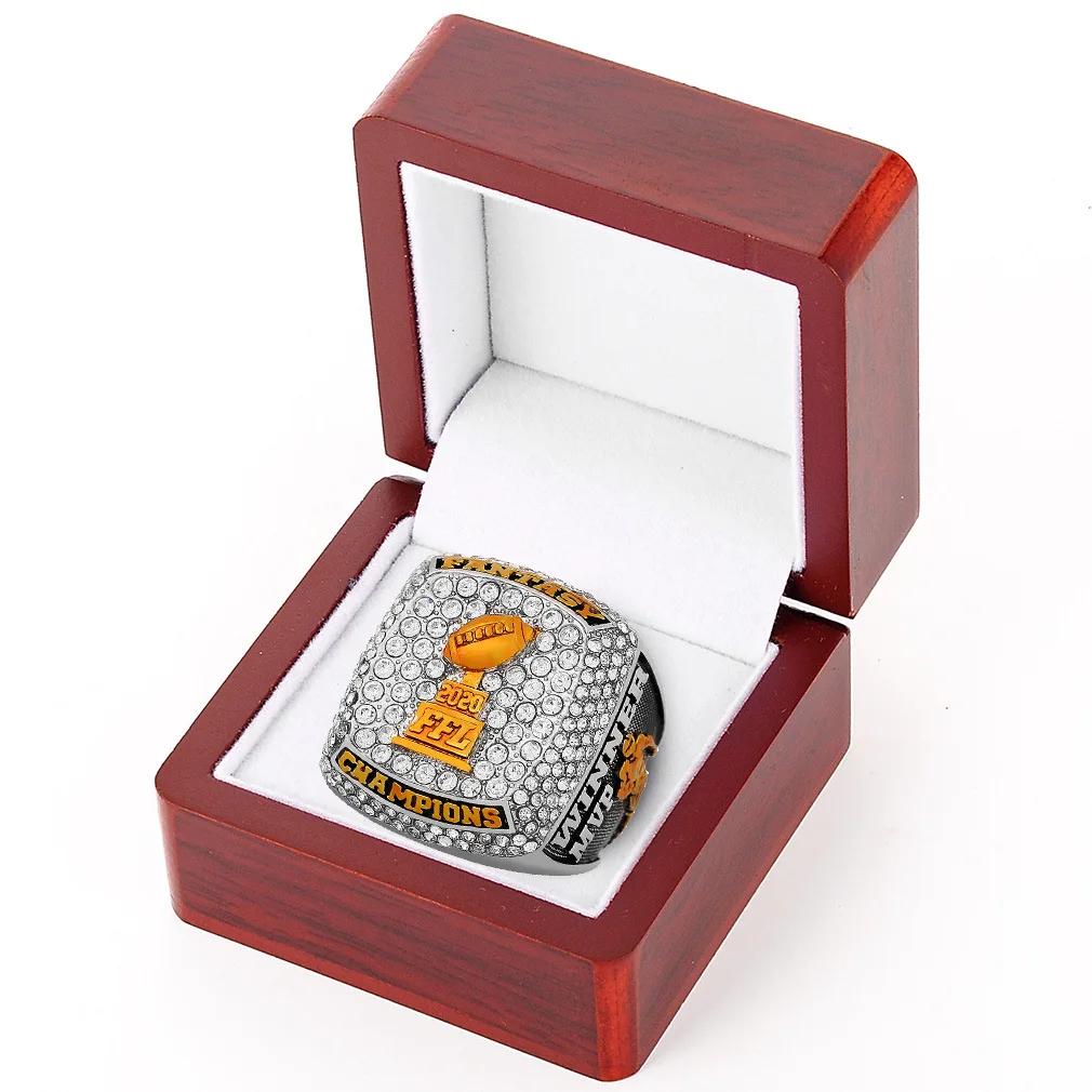 Bague de championnat de Football fantastique, prix trophée FFL MVP pour les Fans, cadeau Souvenir pour hommes, 2020