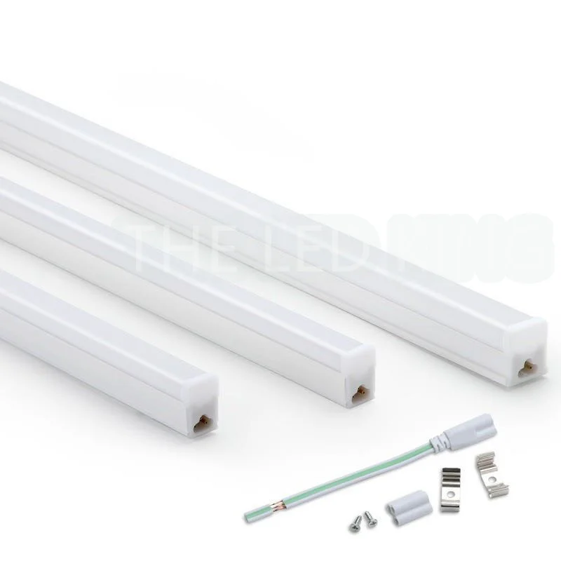 LED 튜브 램프, LED 전구, PVC 플라스틱 형광 통합 조명, 가정 주방 옷장용, T5, 30cm, 6W, 60cm, 10W, 20W, 220V, 230V