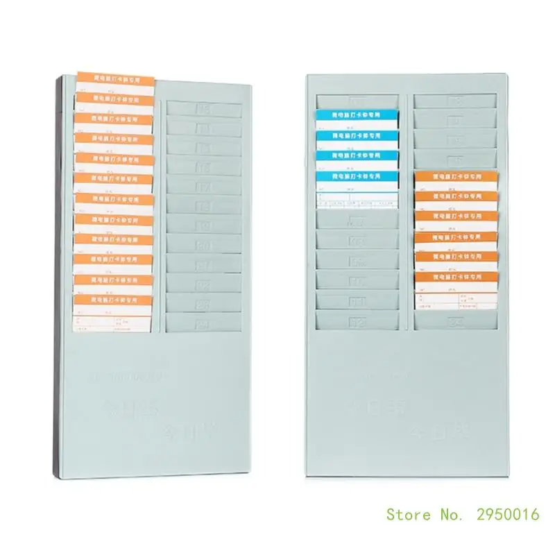 

Storage Rack Wall Mount File Holder Machine Attendance Holder Pocket Time Cards Rack Time Badge Rack Hotel Cards