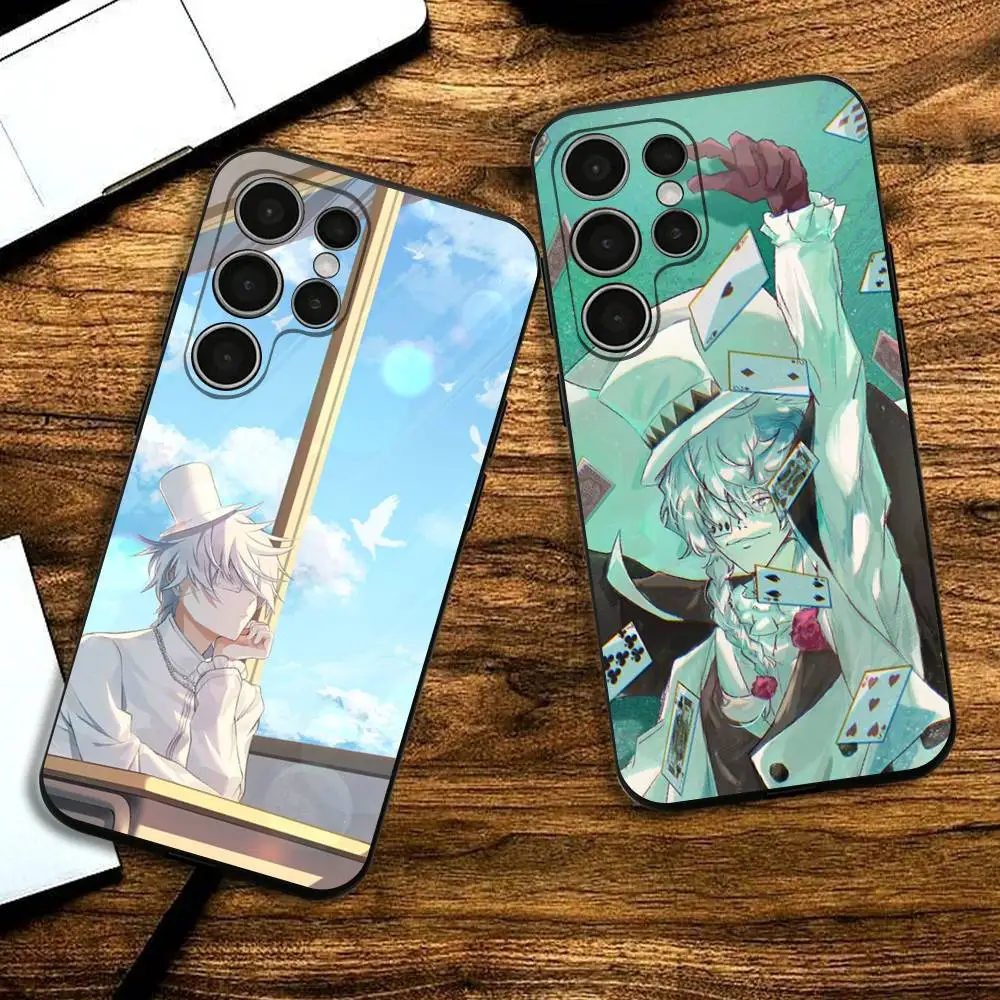 

N-Nikolai Gogol Bungou Silicone Case For Samsung S25,24,23,22,21,20 Plus Ultra 5G Lite Shockproof Cover