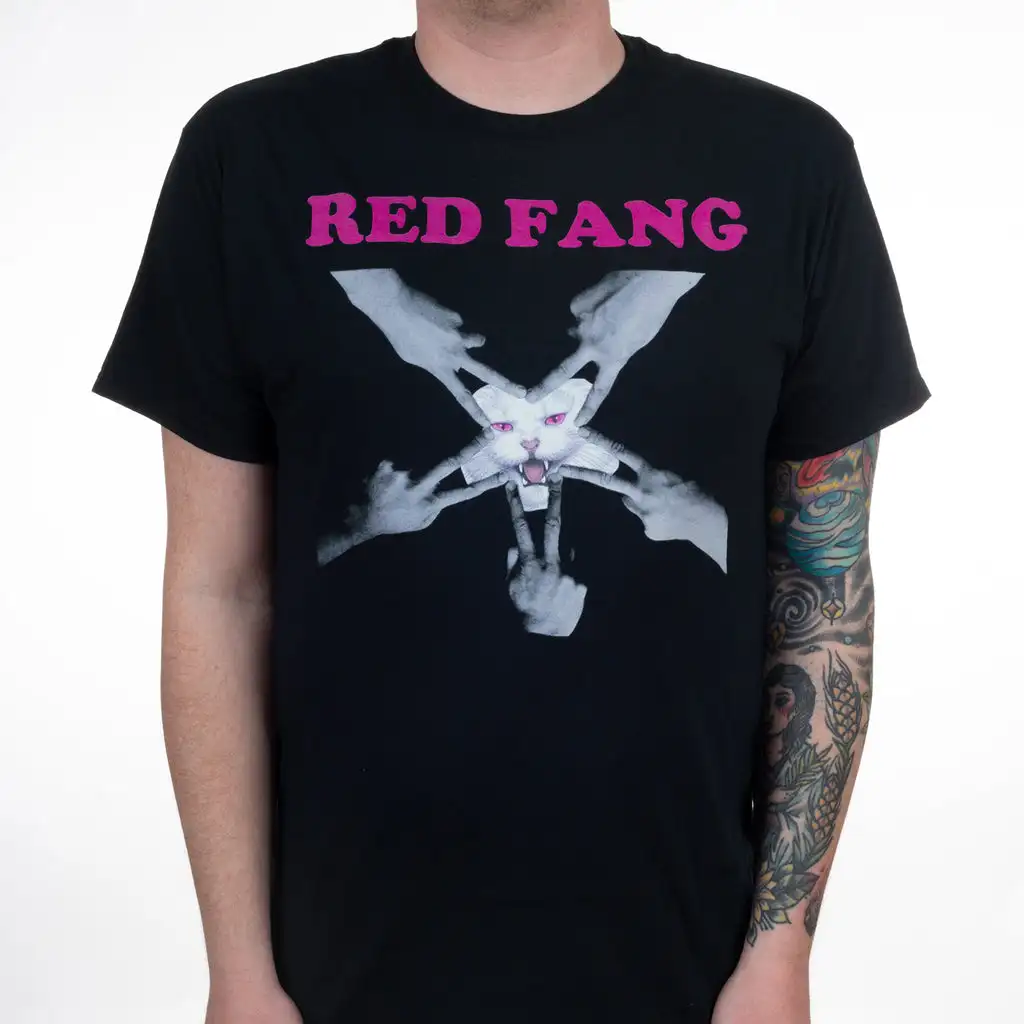 Y2k Red Fang Band Graphic Cotton T-shirt Unisex Summer Short Sleeve Fashion Brand Tee Luxury Casual Vintage Retro Top