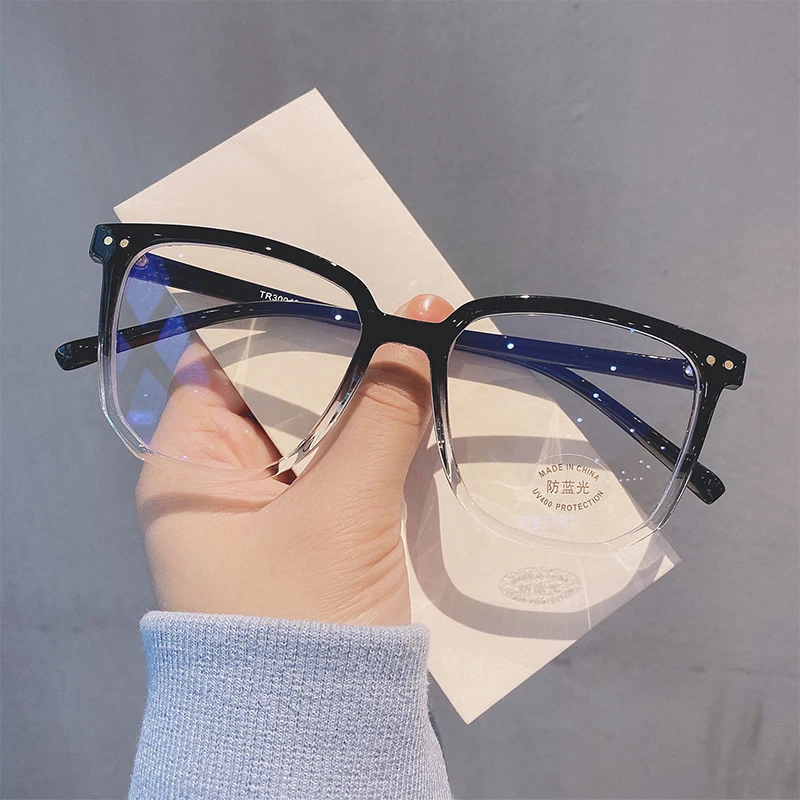 Anti Blue Light Transparent Computer Glasses Frame Women Men Round Eyewear Blocking Glasses Optical Spectacle Eyeglass Glasses