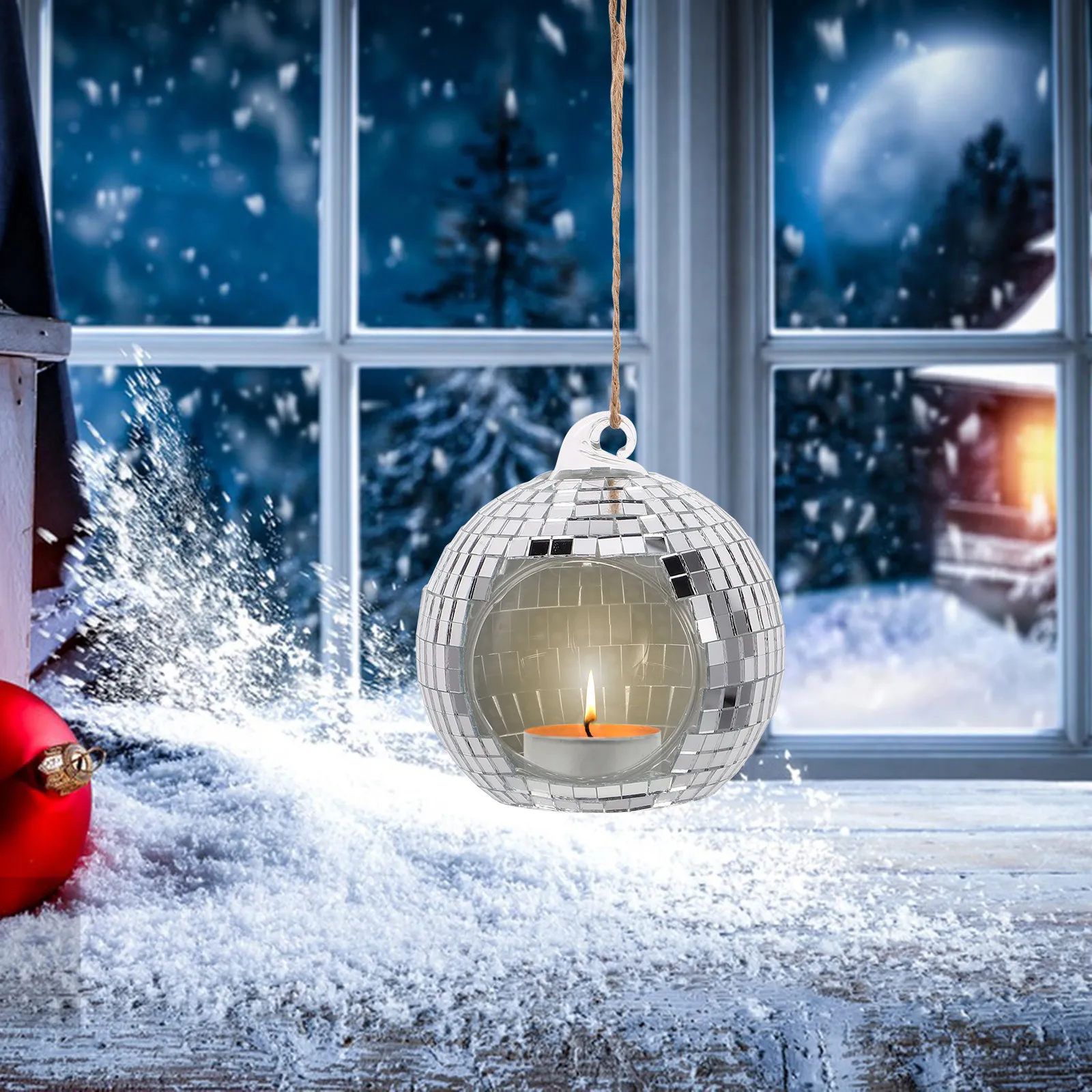 Glass Hanging Globe Holder Tea - огляд і ціна Office Lighting Decor