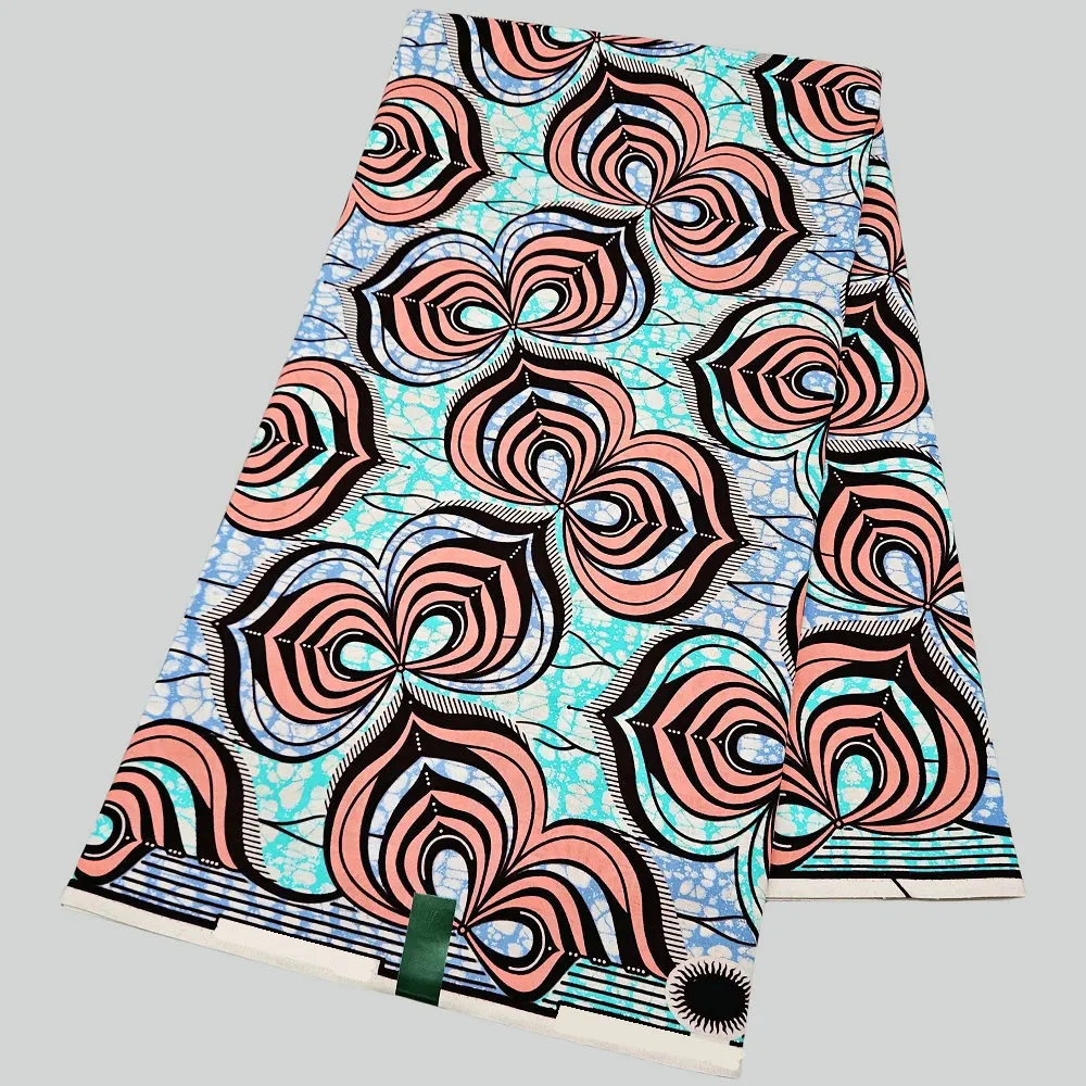 高品質のオリジナルスーパーダッチワックス生地、コンゴ産スーパーワックス、アフリカの腰布（縫製用）