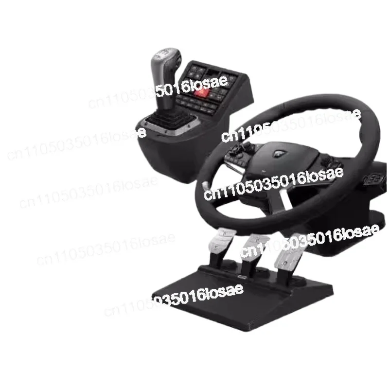 

For Force Feedback Truck Simulator Steering Wheel Controller Kit for PC Truck Game Emulator