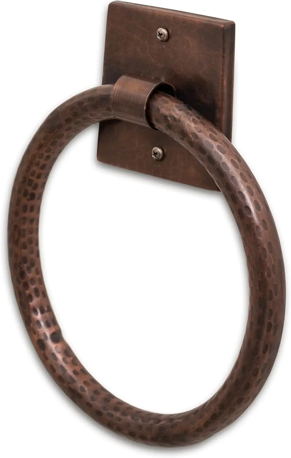 

7-inch Antique Copper Metal Towel Ring Holder, Wall Mount Bathroom Towel Hanger