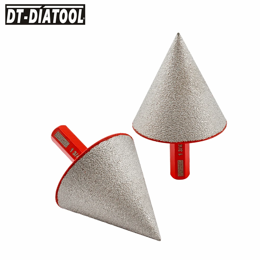 Imagem -03 - Dt-diatool Diamante Chanfro Bits Fresagem para Telha Pedra Cerâmica Porcelana Cup Saw Hex Shank Porcelana Tiles Coroa 1pc 20 50 mm Brocas Diamantadas de Porcelanato Serra Copo para Porcelanato Serra Copo para Porcelanat