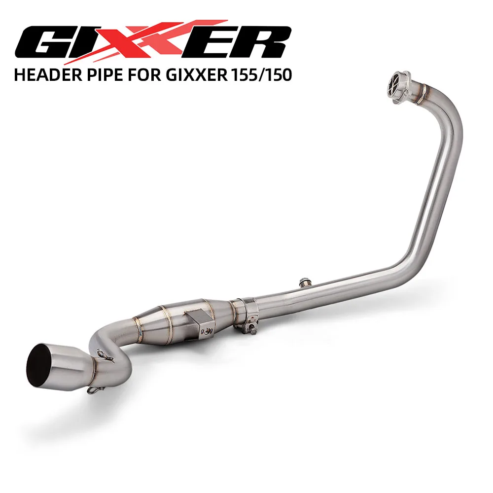 

For Suzuki GIXXER155 Gixxer150 SF150 Motorcycle Exhaust Modify Manifold Stainless 51MM Escape Front Link Pipe Kit Racing Line