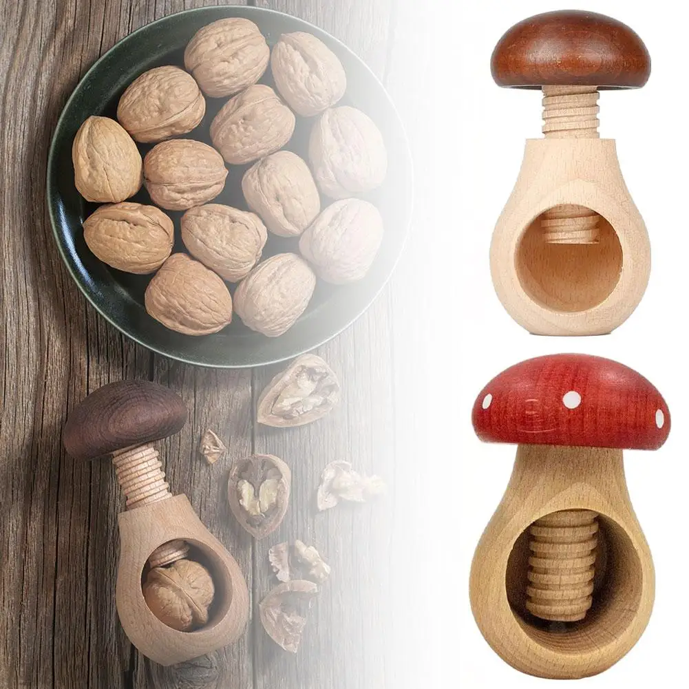 جديد كسارة البندق الفطر على شكل أداة المطبخ متعددة الوظائف لسهولة تكسير ملقط الجوز قابل للتعديل للمكسرات الجوز البقان المنزل