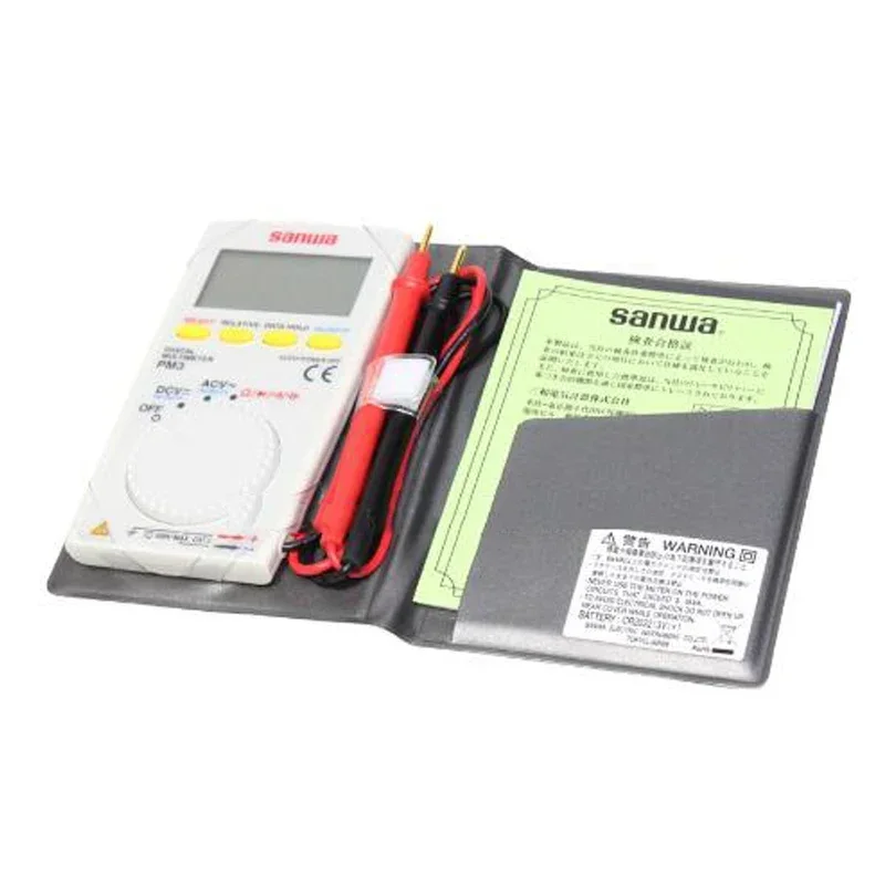 أفضل بيع Sanwa PM3/PM-3,500V 60KHZ، جسم سميك 8.5 مم مع وظائف متعددة، أجهزة قياس رقمية متعددة، نوع الجيب #6
