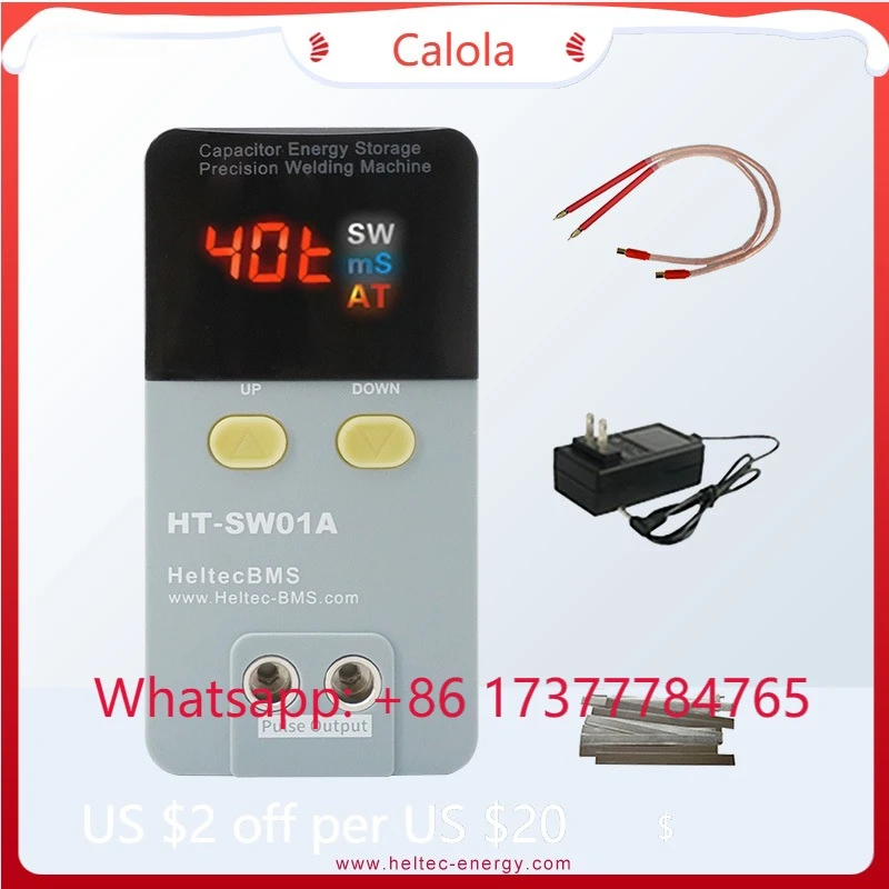 Commercial Spot Welder HeltecEnergy, 11.6-21KW Power for 0.4/0.5mm Pure Nickel & Nickel Plating