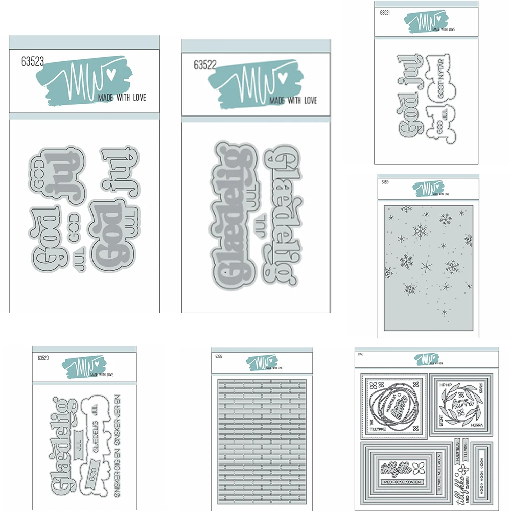 Eine Vielzahl von handgeschriebenen Schriftarten Metallstanzformen DIY Scrapbooking Grußkarten Vorlage Geburtstag Handgemachte Prägung 2026 Neu