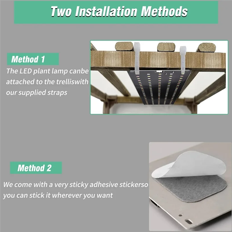 

ABJI-Grow Light с таймером, 2 светодиодных лампы для растений полного спектра с 3 режимами освещения для комнатных растений