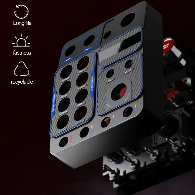 CB1 Racing Simulator Central Controller Box mit einstellbaren RGB -Beleuchtungseffekten