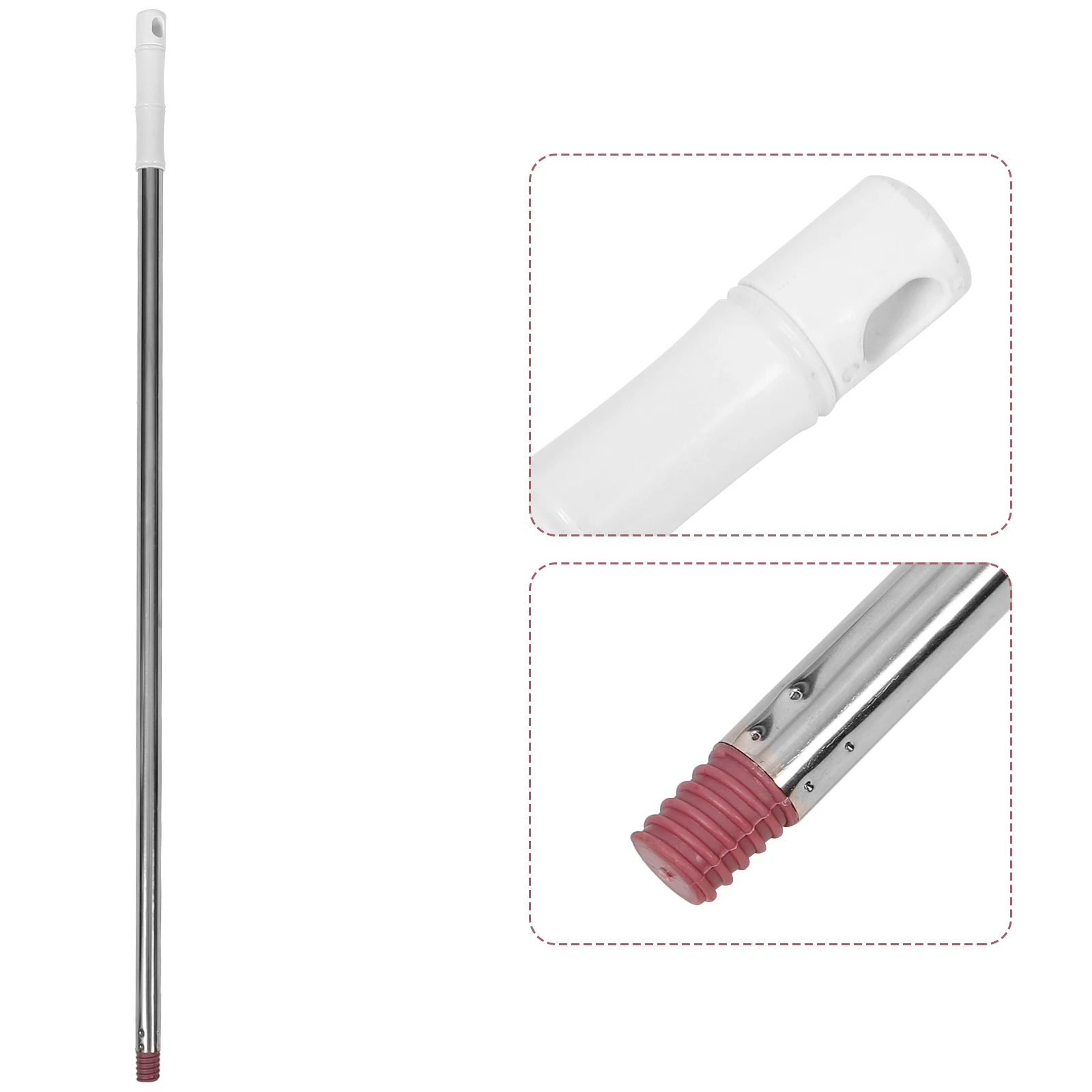 

Broom Replacement Handle Durable Stainless Steel Extendable Broom Rod Mop Stick for Floor Bathroom Cleaning Accessories