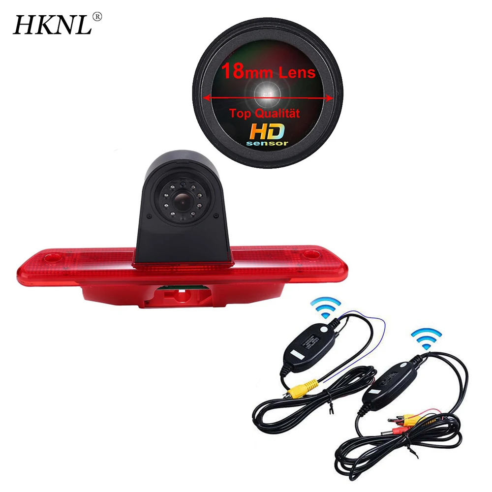 

HKNL HD lens CCD Car Reverse Rear View Camera+2.4GHZ Wireless For Toyota Proace Fiat Scudo Peugeot Expert Rot Brake Light vans