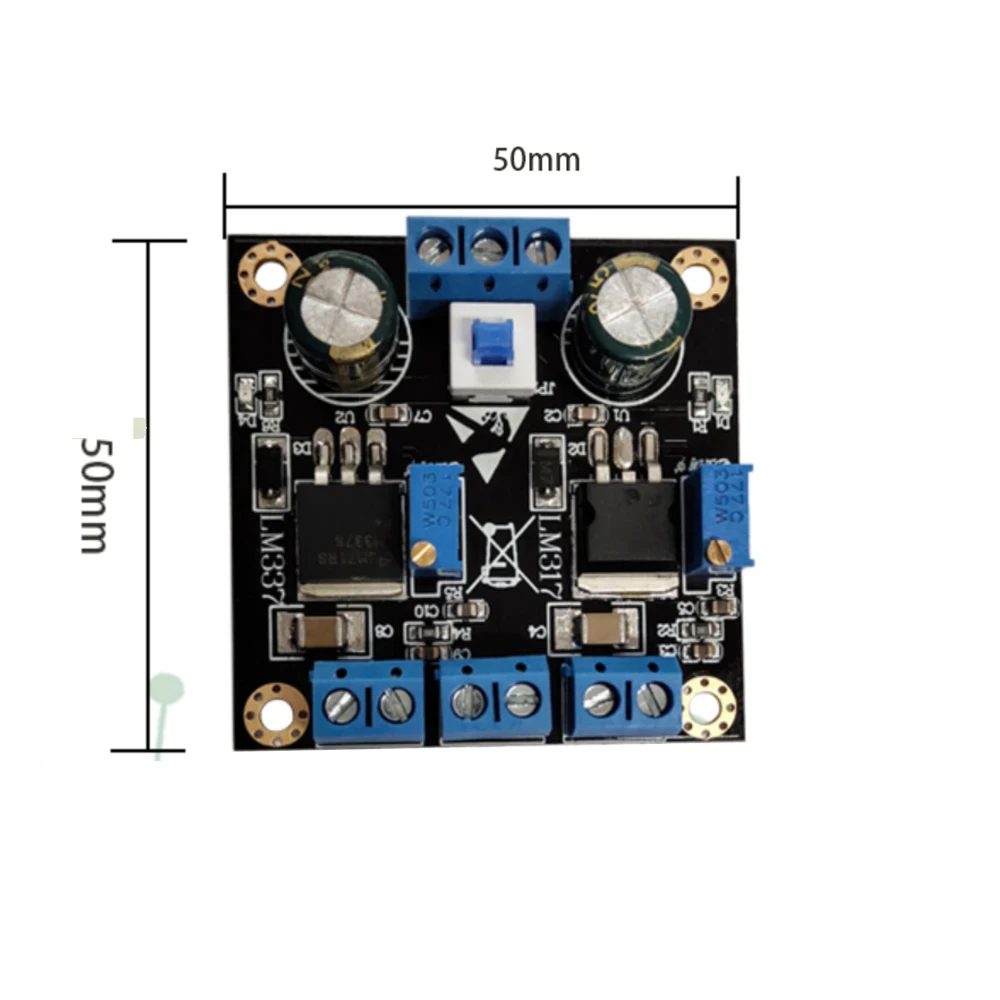 

LM317 LM337 Positive/Negative Power Supply Linear DC Power Regulator Adjustable Power Module Buck Step Down Power Supply Board