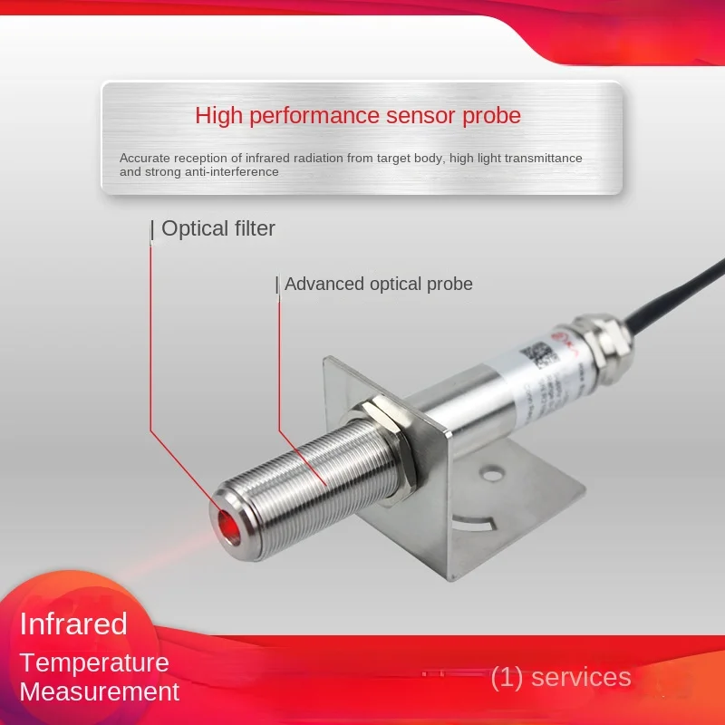 Industrial Infrared Temperature Sensor Temperature Transmitter Industrial Non-contact Online Thermometer