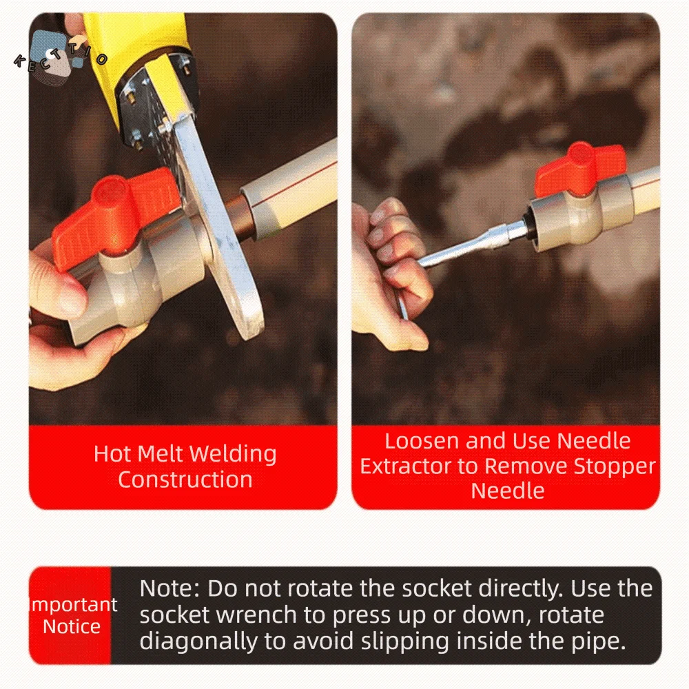 

Universal Set PPR Pipe Water Stop Needle Professional Artifact Easy Operation Pipeline Sealing Tool Firm Durable Complete Set