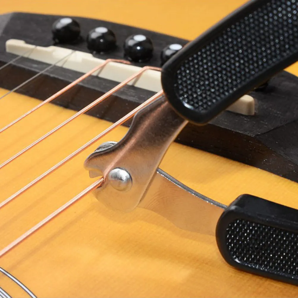 2Pcs Professional Guitar String Tool Set Winder Cutter Bridge Pin Remover for Guitar Repair String Change Fast Easy Portable