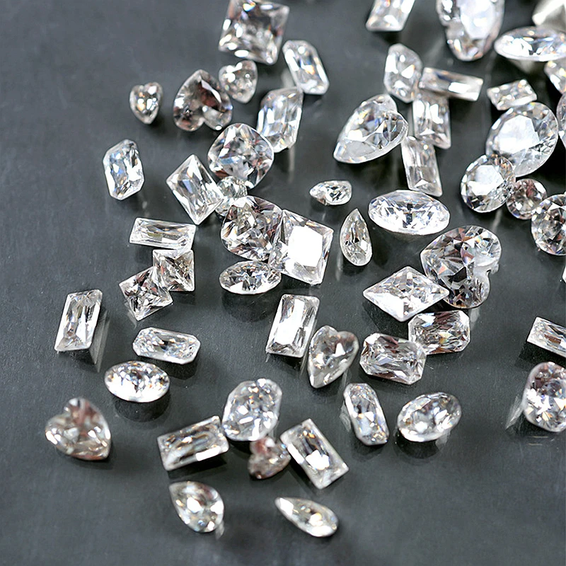 20PCS Puntige bodem 5A 3D Nail Art Zirkoon Strass Accessoires Onderdelen Voor Manicure Decor Nagels Decoratie Benodigdheden Materiaal
