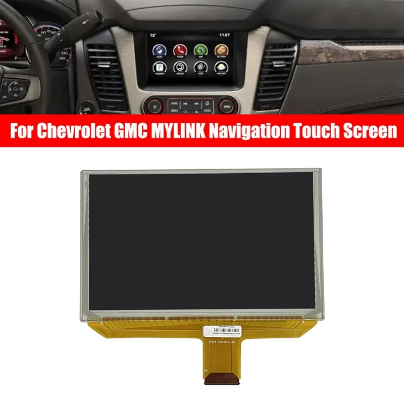 

1 Piece 8Inch 55 Pin LCD Monitor+Touch Screen Replacement Parts For Chevrolet GMC MYLINK Navigation Radio DJ080PA-01A