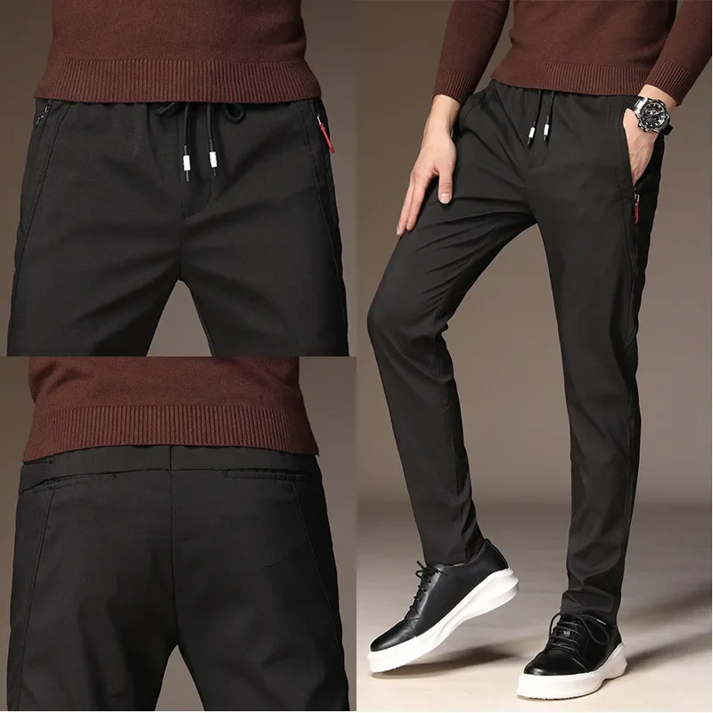 MRMT-Pantalones elásticos informales para hombre, pantalón de chándal, moda juvenil, otoño e invierno, 2024