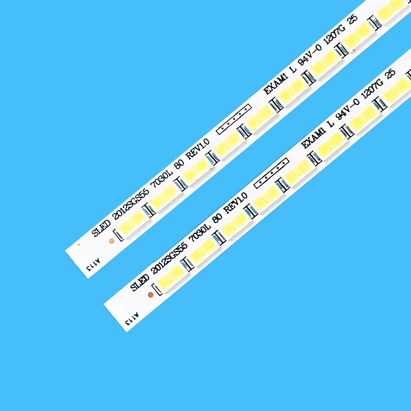 แถบไฟ LED สำหรับ55PFL55074H/12 55PFL5527T/12 LJ64-03479A เลื่อน2012SGS55 7030L 80รอบ1.0 55PFL5537H 55PFL5527K/12 55PFL5527H/12