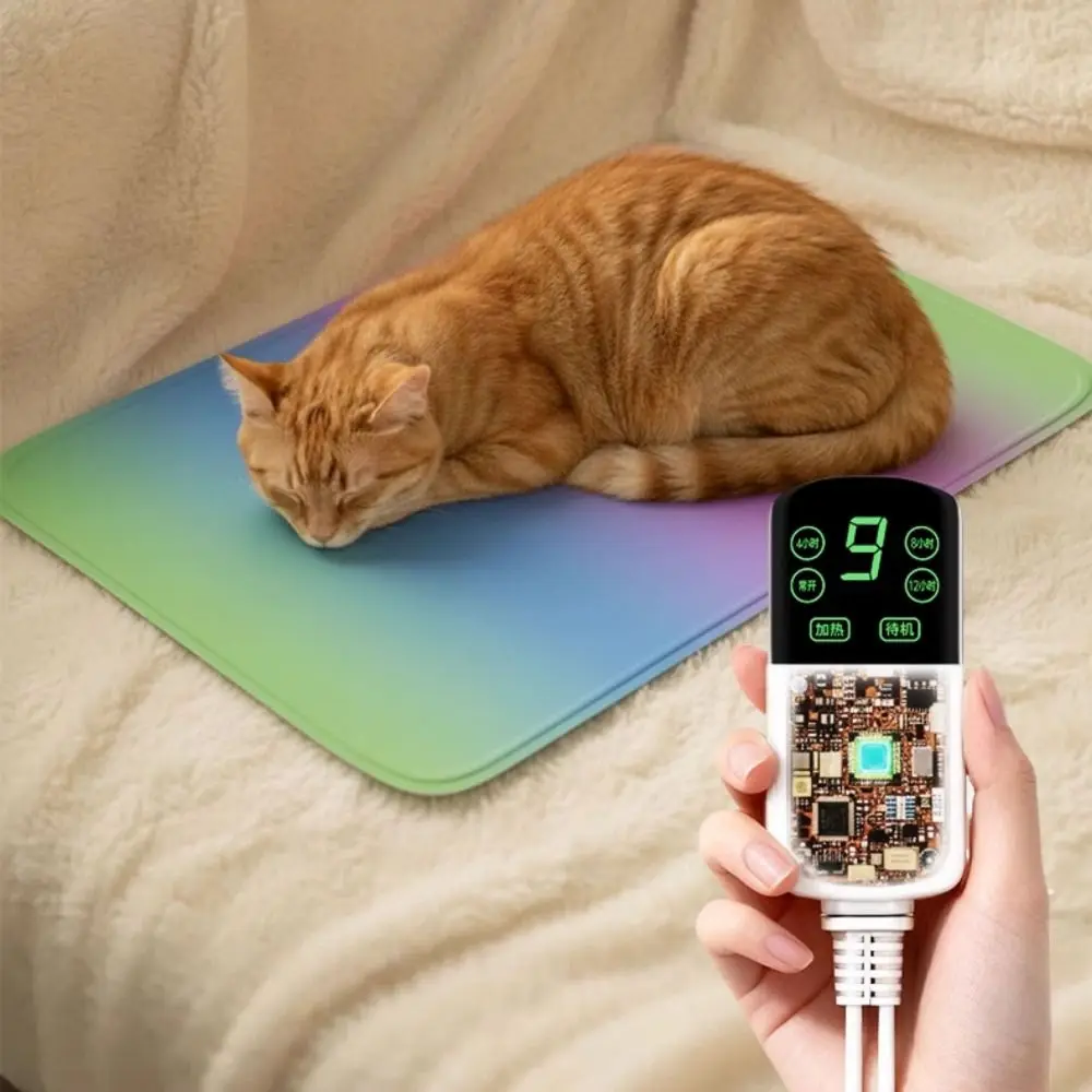 

Waterproof Pet Electric Blanket Anti-scratch Thermostat Control Cat Electric Heated Pad Warm Cartoon Pattern Dog Warmer Mat