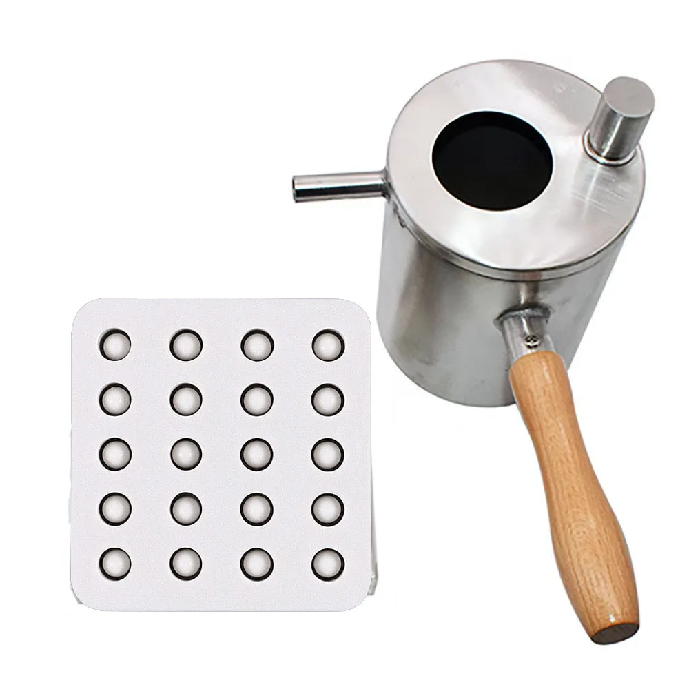 Beekeeping Beeswax Pouring Pot Stainless Steel Beeswax Melting Pot Wax Melter Pot Honey Bee Candle Tool Beekeeper Equipment