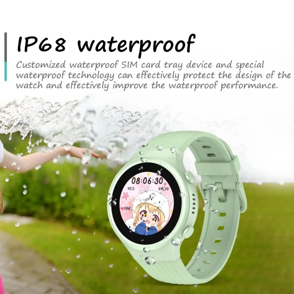 LAGENIO K5 4G Kids Smart Watch WIFI SOS GPS Monitor Tracker Location Smartwatch Child Waterproof Camera Video Call Phone Watch