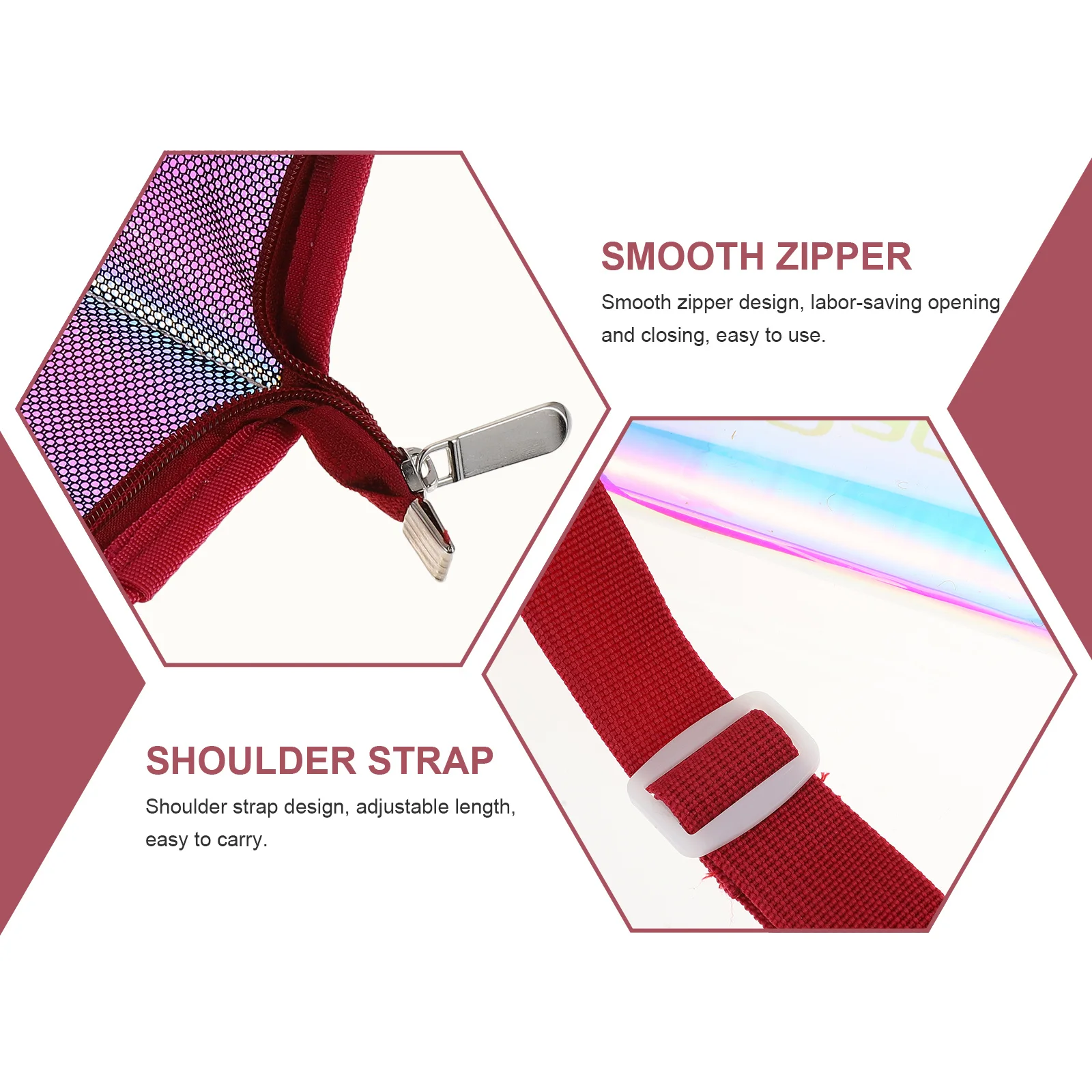 

1Pcs Drumstick Carrying Bag Red Durable PVC Storage Pouch Practical Drum Stick Holder Suitable for All Drum Types