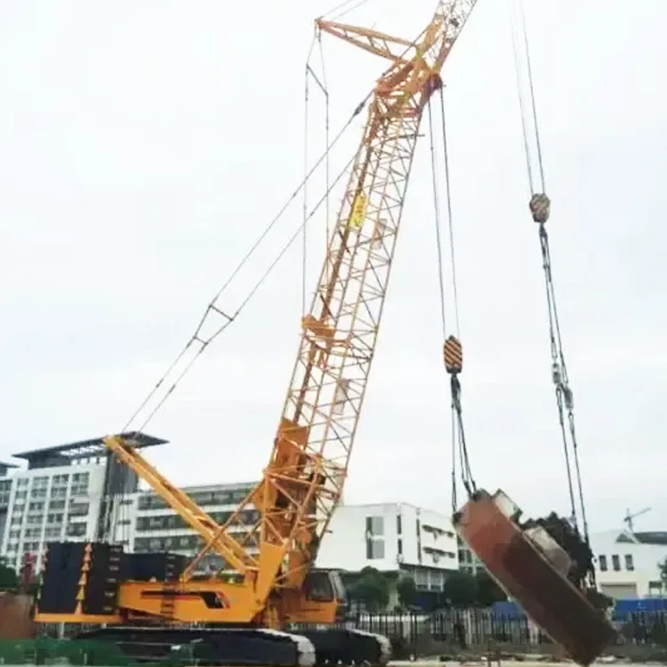 Guindaste de esteira usado, construção de aranha, mini guindaste de elevação