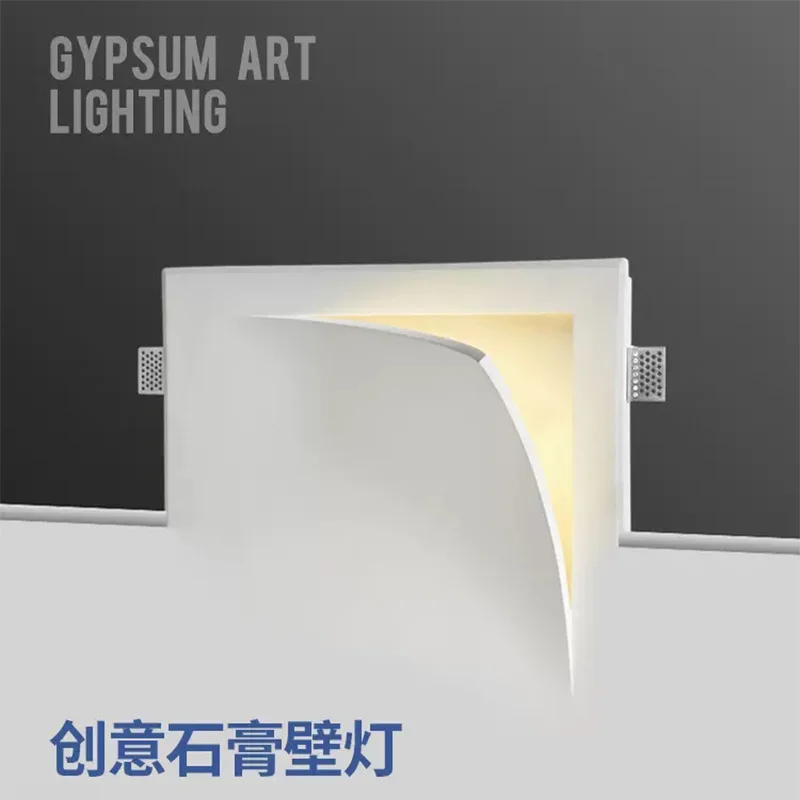 

Creative no main light lighting aisle wall light corridor staircase living room porch embedded frameless plaster light