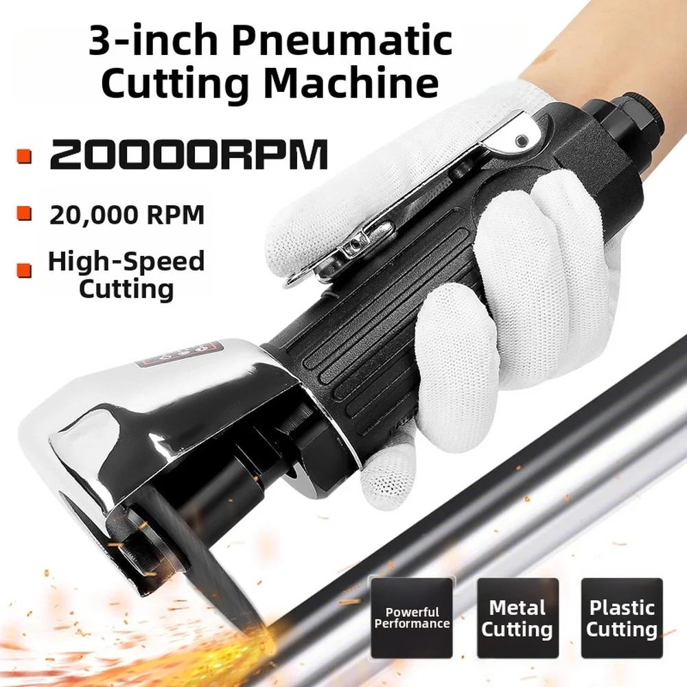 5 Piece Set 3 Inch Pneumatic Trimming Tool 20000 RPM Air Angle Grinder For Metal Plastic Wood Polishing Cutting Machine