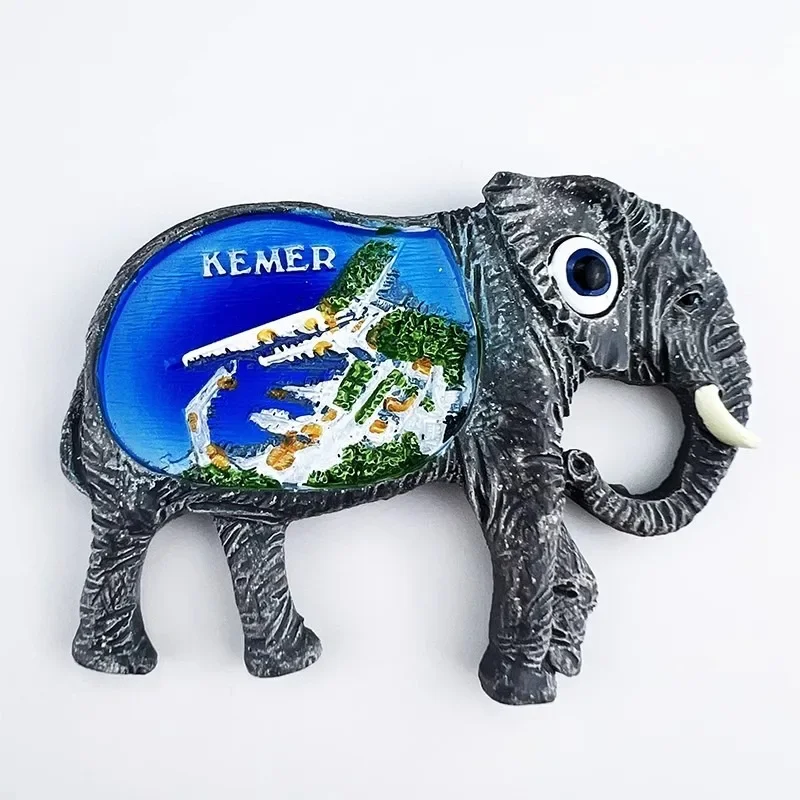 تركيا مغناطيس الثلاجة الجانب السفر الهدايا التذكارية أنطاليا ألانيا كيمير ملصقات الثلاجة هدايا عيد ميلاد صور ملصقات الحائط المغناطيسي