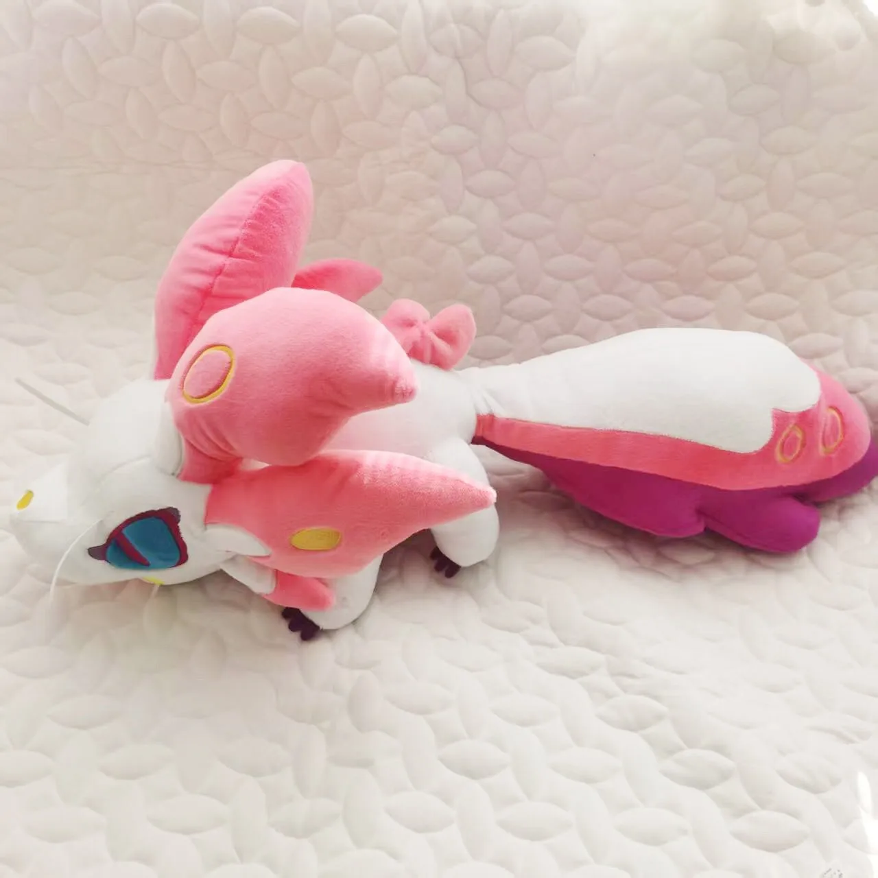 90cm Monster Hunter Mizutsune‌ Fox Plush Stuffed Dolls Large Soft Pillow Plushie Animal Toy Kawaii Cute Toy Kids Christmas Gift