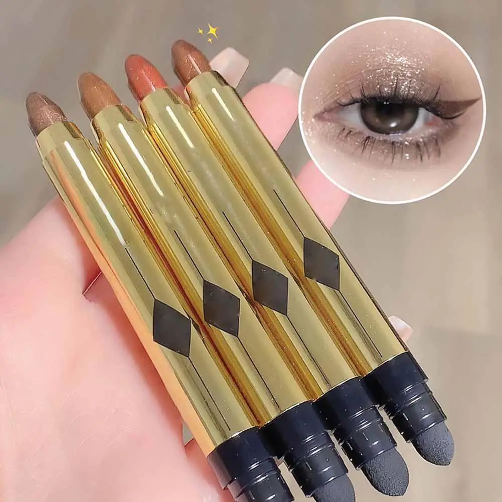 Bâton de fard à barrage scintillant pour femmes et filles, fard à barrage imperméable, surbrillance, maquillage, crayon pour les yeux, stylo longue durée, J9s0