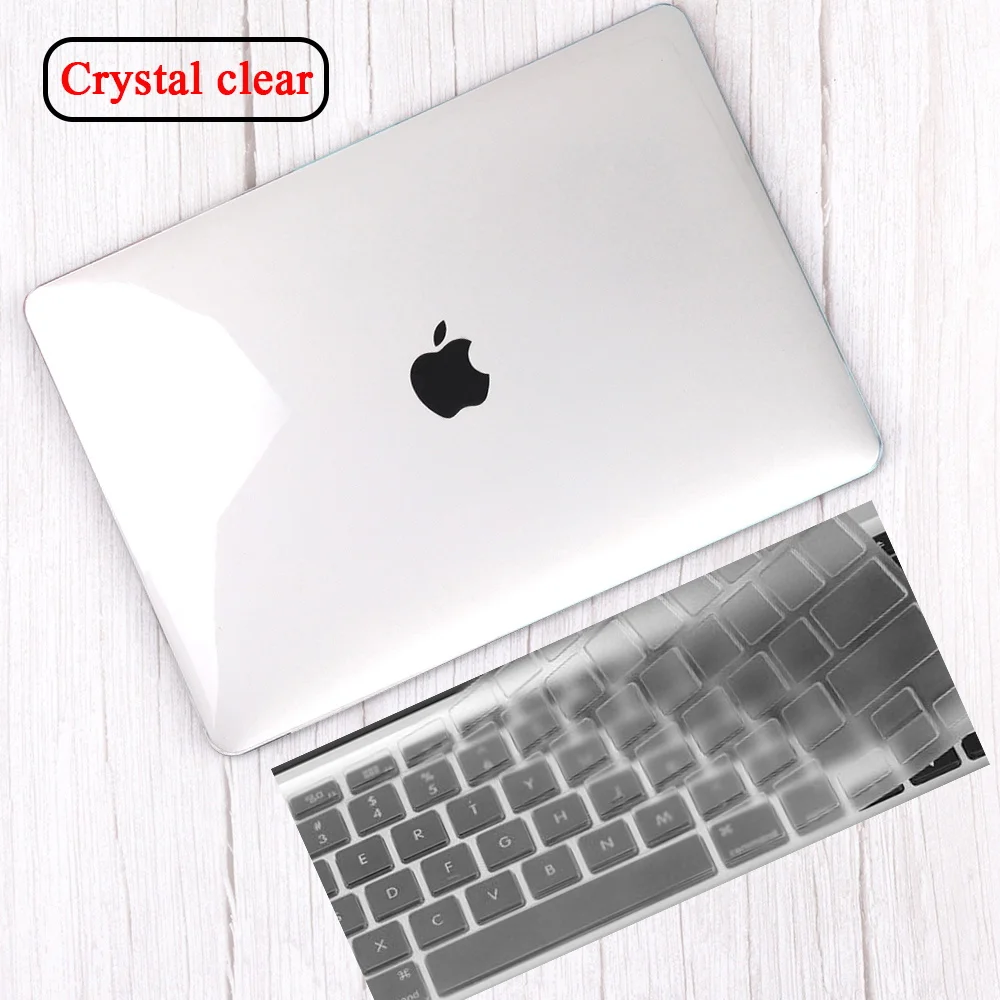 

Laptop Case for Apple MacBook Pro 13/15/16/MacBook Air 13/11/Macbook 12/White A1342 Transparent Hard Shell +Keyboard Cover