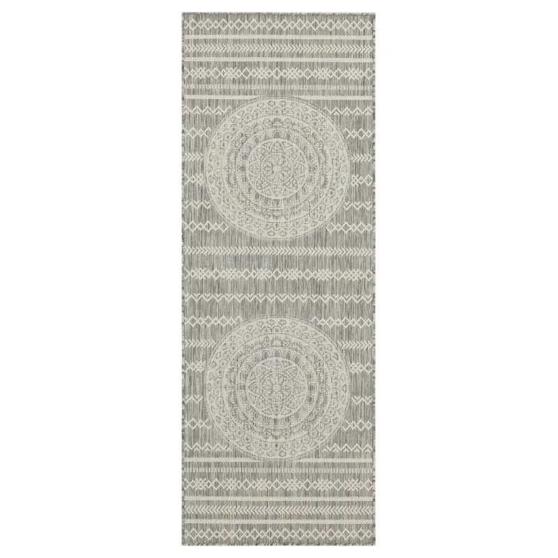 صن شاين GC_HAR2018 فضي 7 أقدام 10 بوصة. × 10 قدم 3 بوصة. سجادة منطقة داخلية/خارجية