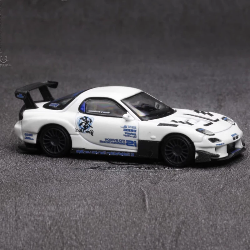 MINIGT 1:64 RX7 FD3S RE 아메미야 합금 자동차 모델 개조 버전 정적 수집 장식용 휴일 선물 장난감