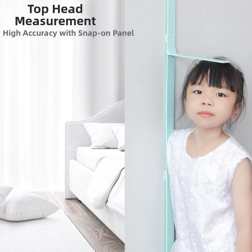 0–2 Monate Kinder-Höhenlineal, Wandaufkleber, verschiebbar, zum Messen von Baby-Wachstumstabellen, einfach zu installieren, hochpräzises Schiebe-Messlineal