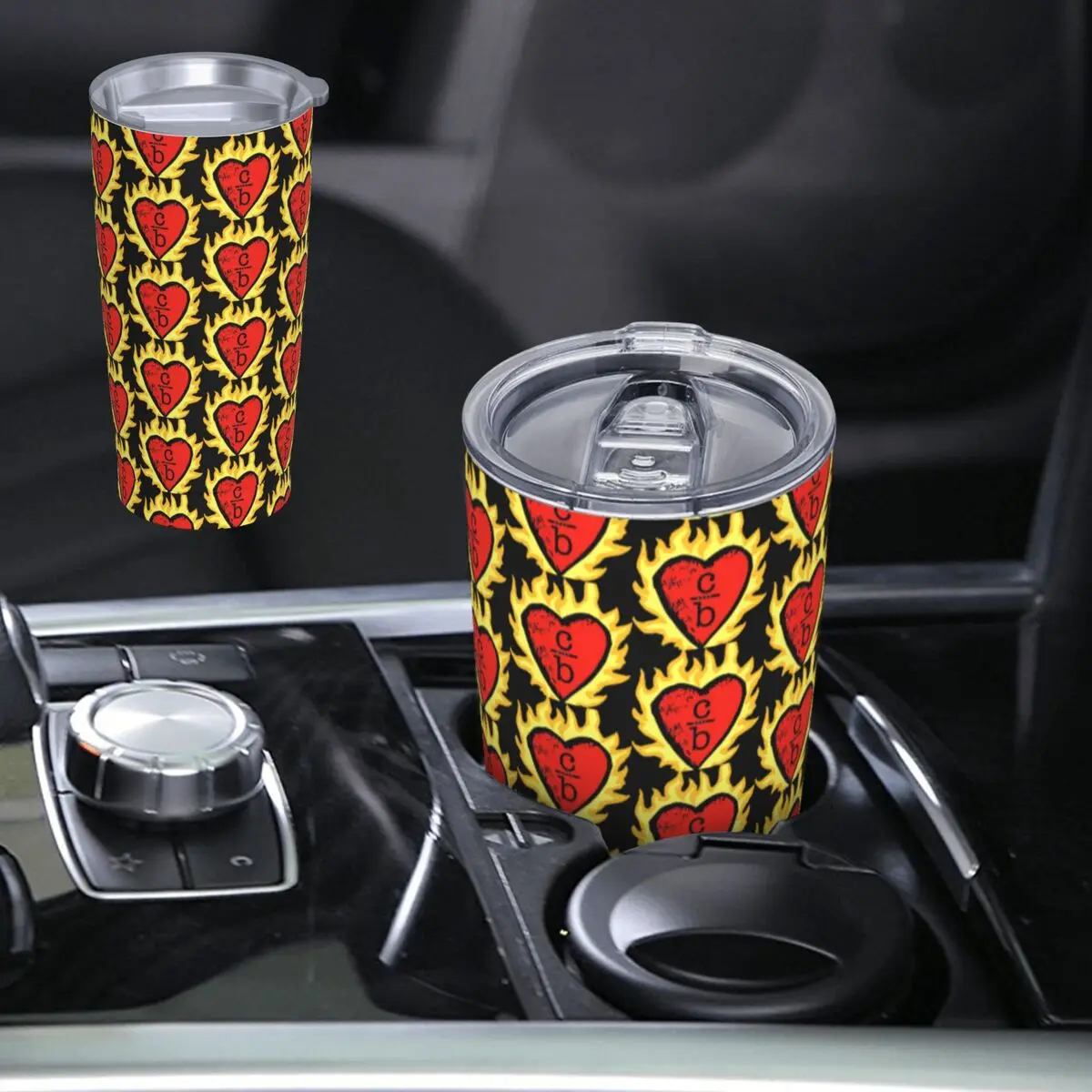 Clothes Over Bros Heart Logo Stainless Steel Tumbler Vacuum Insulated Mug Thermal Cold Cups Straws With Lid 20oz