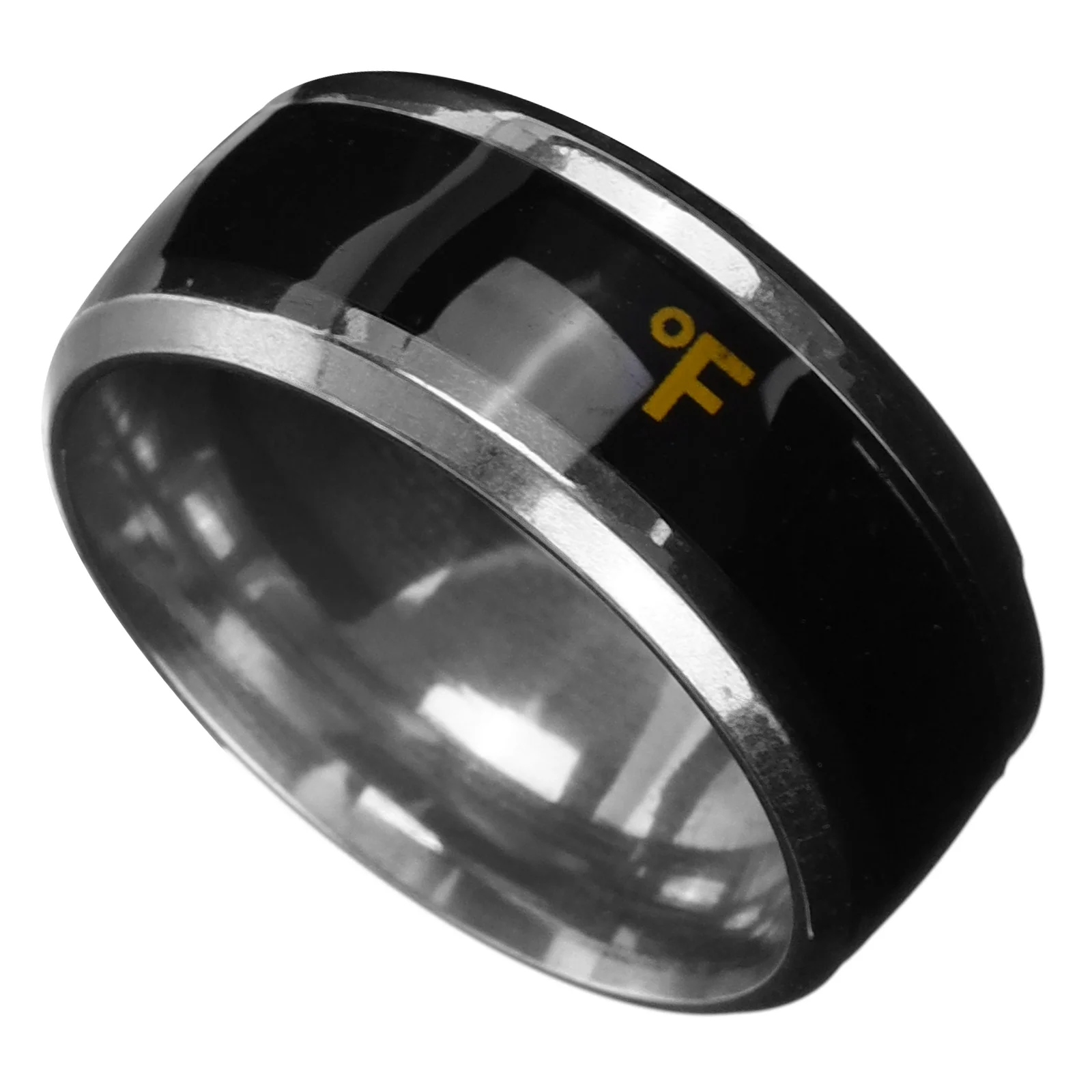 

Steel Temperature Ring Durable Chic Fashion Accessory Comfortable Finger Ring for All Occasions Gift for Lovers
