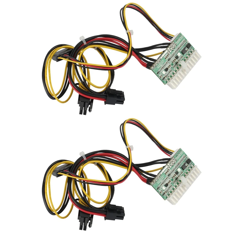 

2X PCI-E 6PIN Male Output DC 12V 300W DC-ATX-300W 24Pin PICO ATX Switch PSU Power Supply Module For BTC Mining